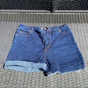2/$20 🔵Dark Wash Levi Cutoff Shorts